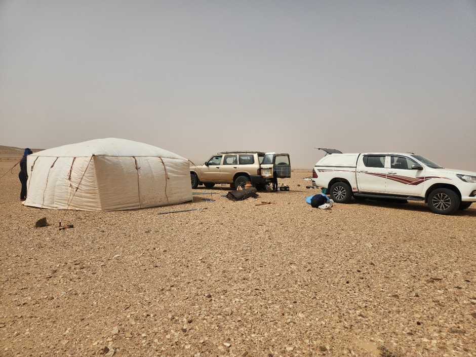 PROGREM field team with resistivity equipment