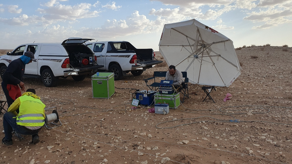 PROGREM base camp in the desert