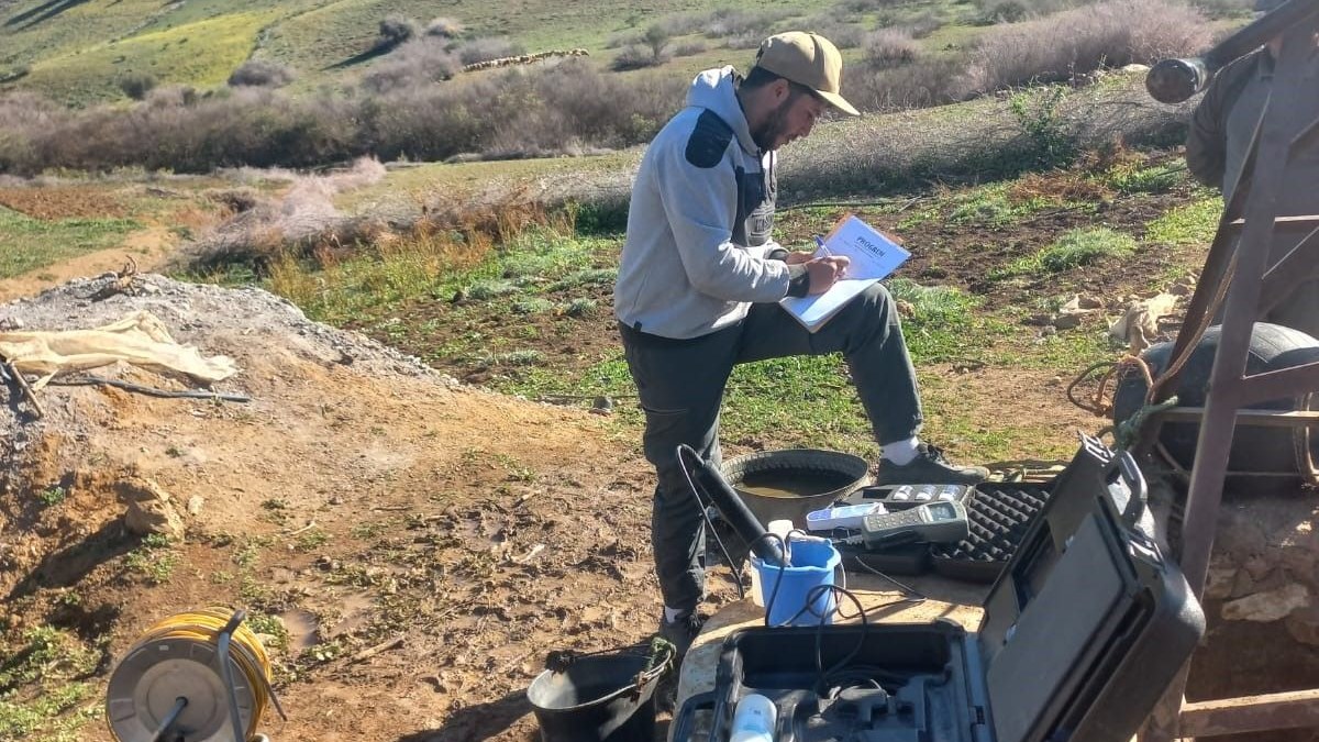 In-situ water-quality measurements at a well