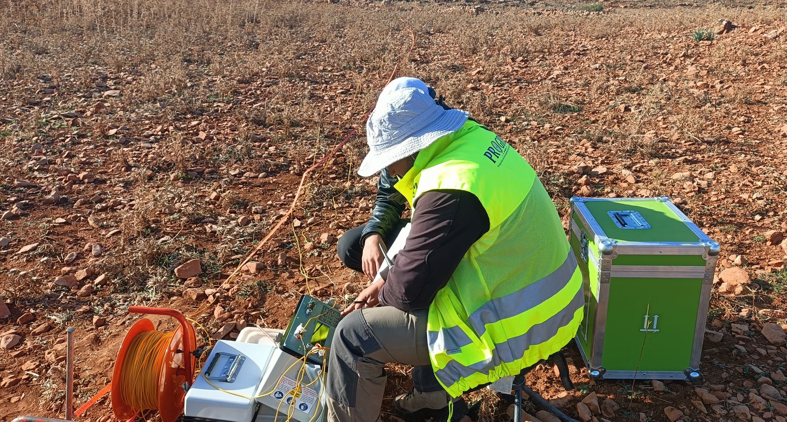 Resistivity data acquisition for aquifer characterisation